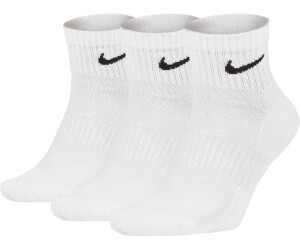 Nike Everyday 3 Pack Cotton Cushioned Crew Socks Unisex Black/White, £15.00