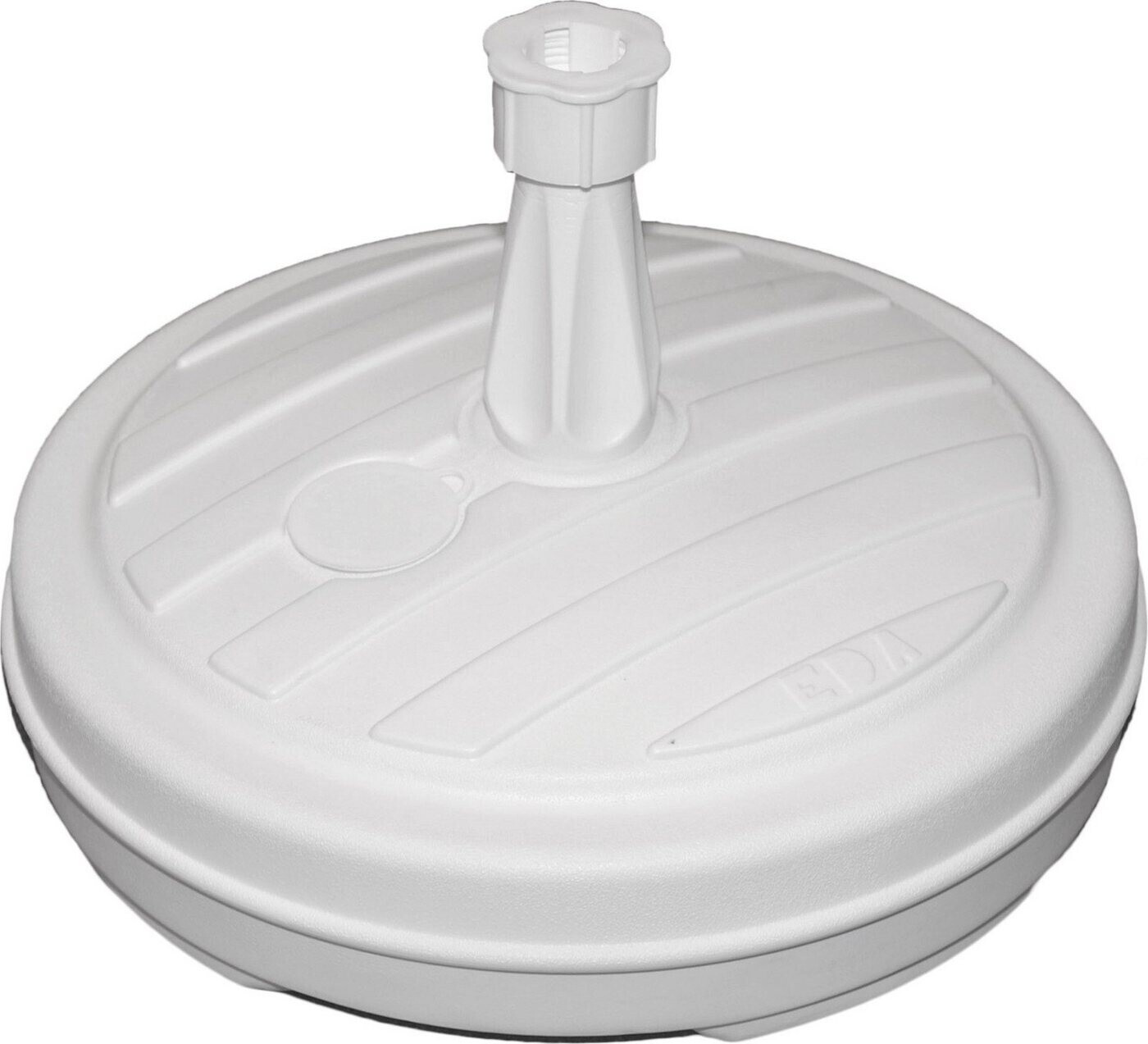 EDA Pied de parasol lestable 13 L blanc