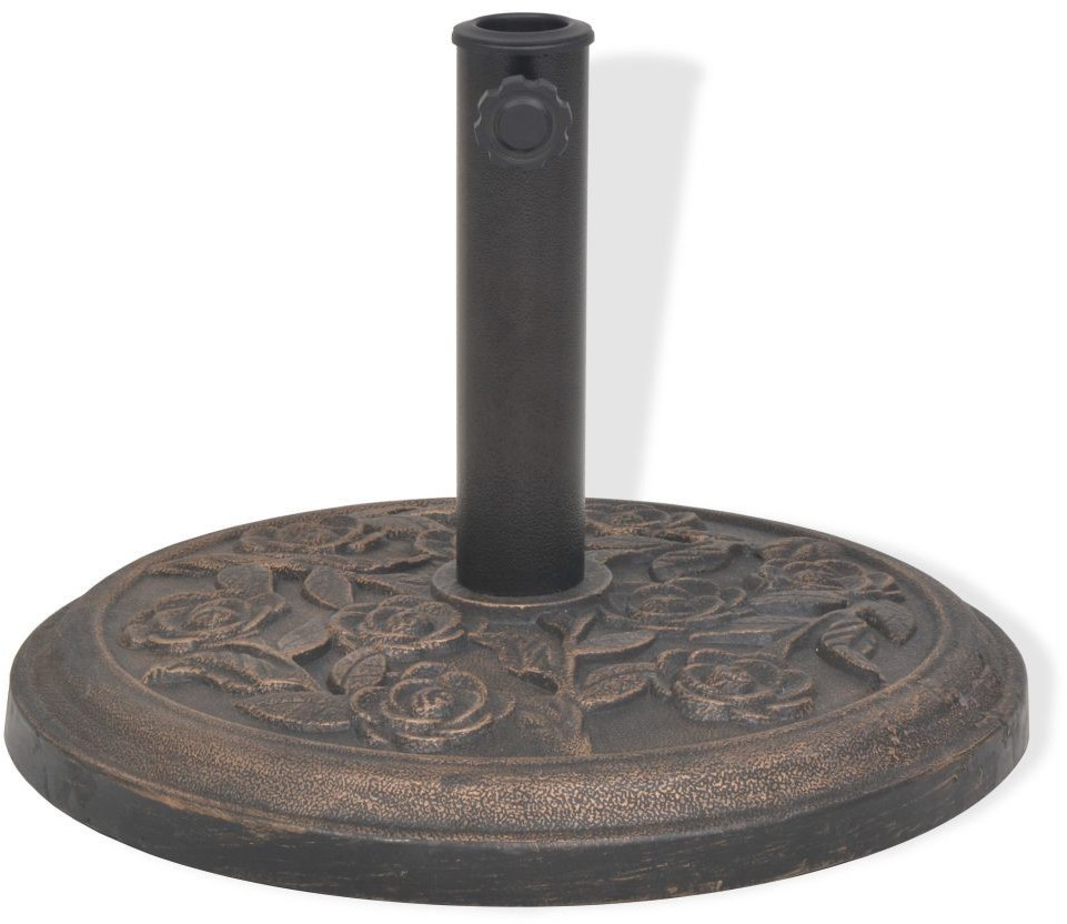 VidaXL Socle de parasol en résine 9 kg