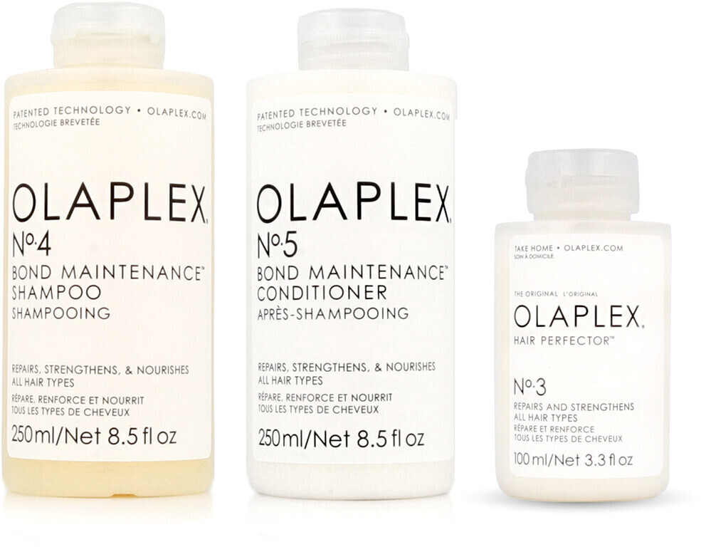Olaplex No. 4 Shampoo 250 ml + No. 5 Conditioner 250 ml + No. 3 Hair Perfector 100 ml