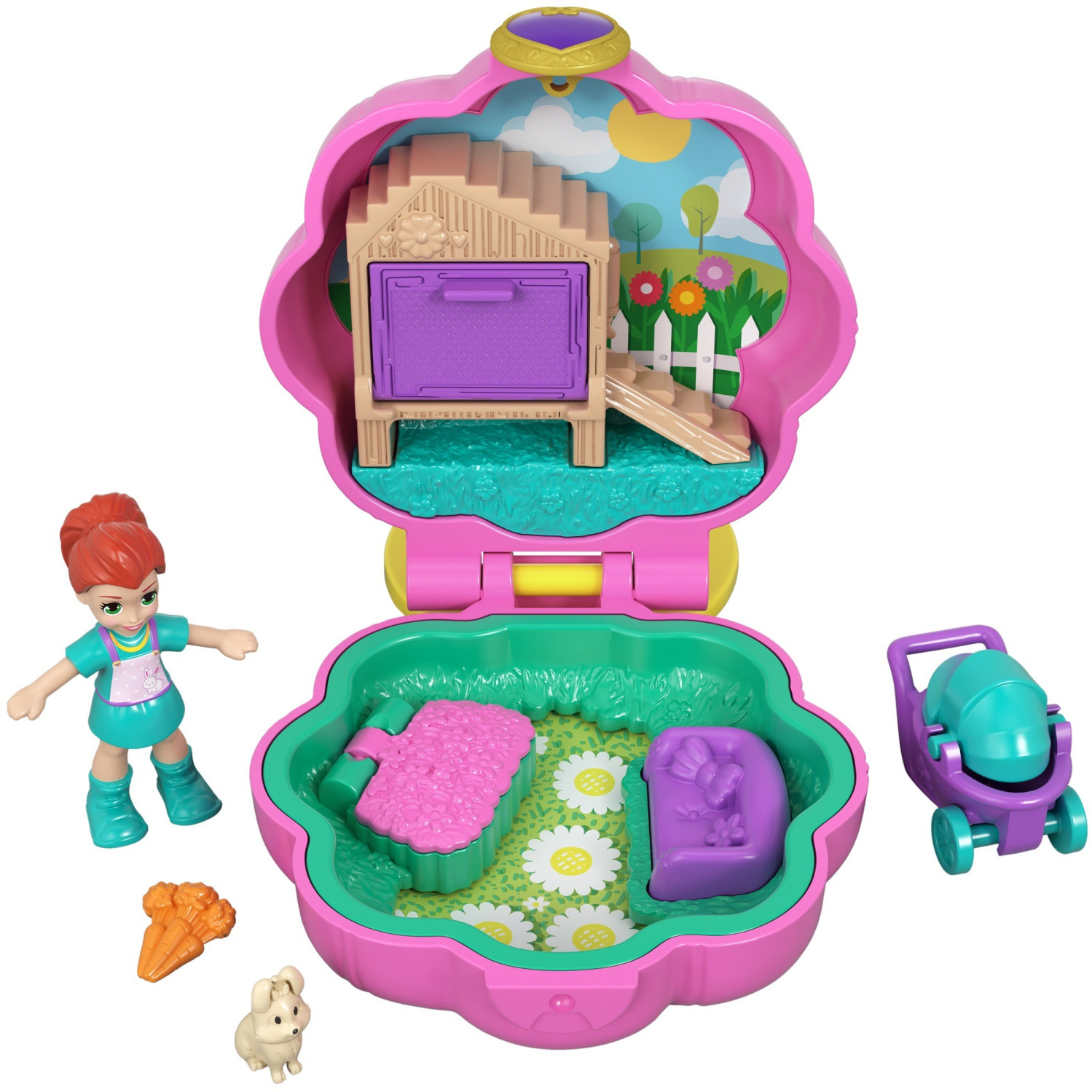 Polly Pocket Tiny Pocket Places Lila's Bunny House Playset