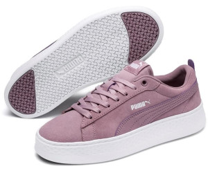 puma smash platform trainers white