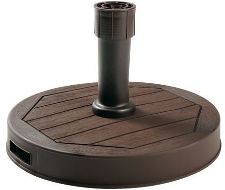 EDA Pied de parasol béton style Teck David 24 kg