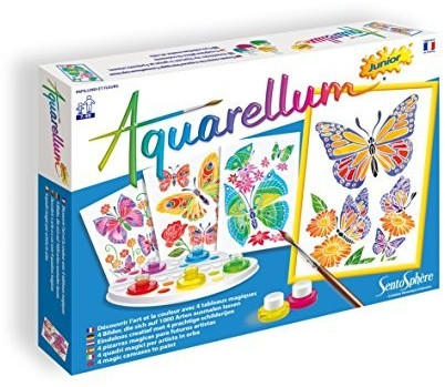 Sentosphère Aquarellum junior papillons et fleurs