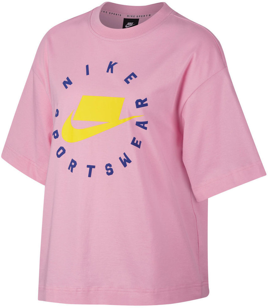 Nike Sportswear NSW Tee Women pink rise/pink rise/opti yellow