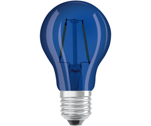 OSRAM Dekorative LED Lampe Décor mit E27 Sockel 3000 K 2,50 W Ersatz für 15-W-Glühbirne LED STAR DECO CLASSIC A Blau klar 