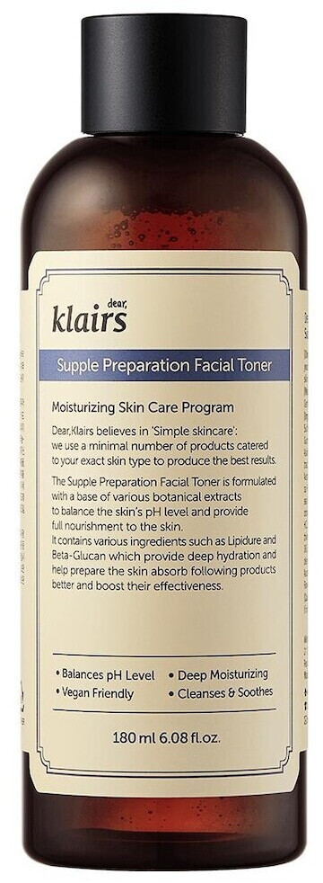 Klairs Cosmetics Supple Preparation Facial Toner (180ml)