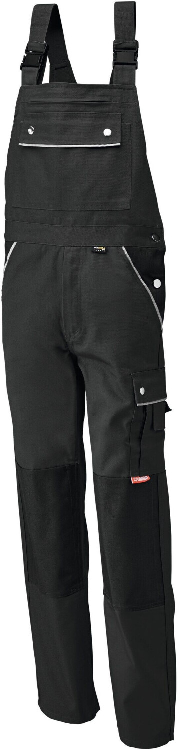 Planam Canvas 320 Latzhose grey/black
