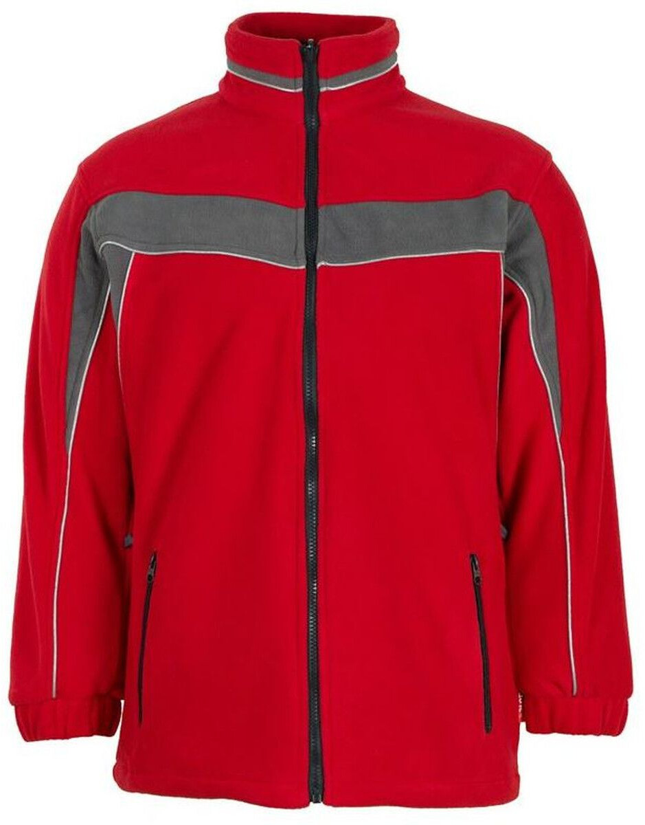 Planam Plaline Fleecejacke (2567) rot/schiefer