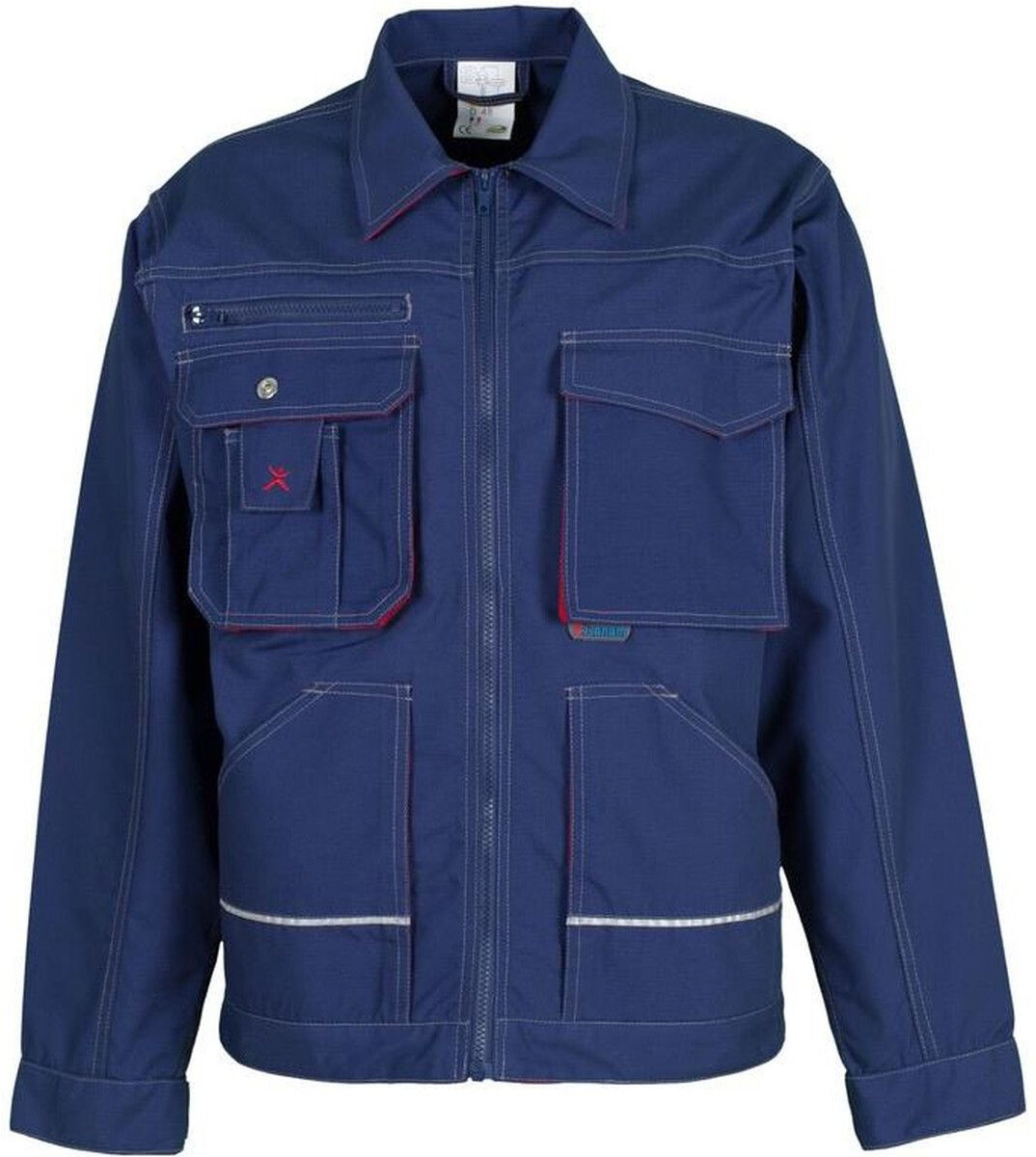 Planam Basalt Bundjacke (2812) marine/rot