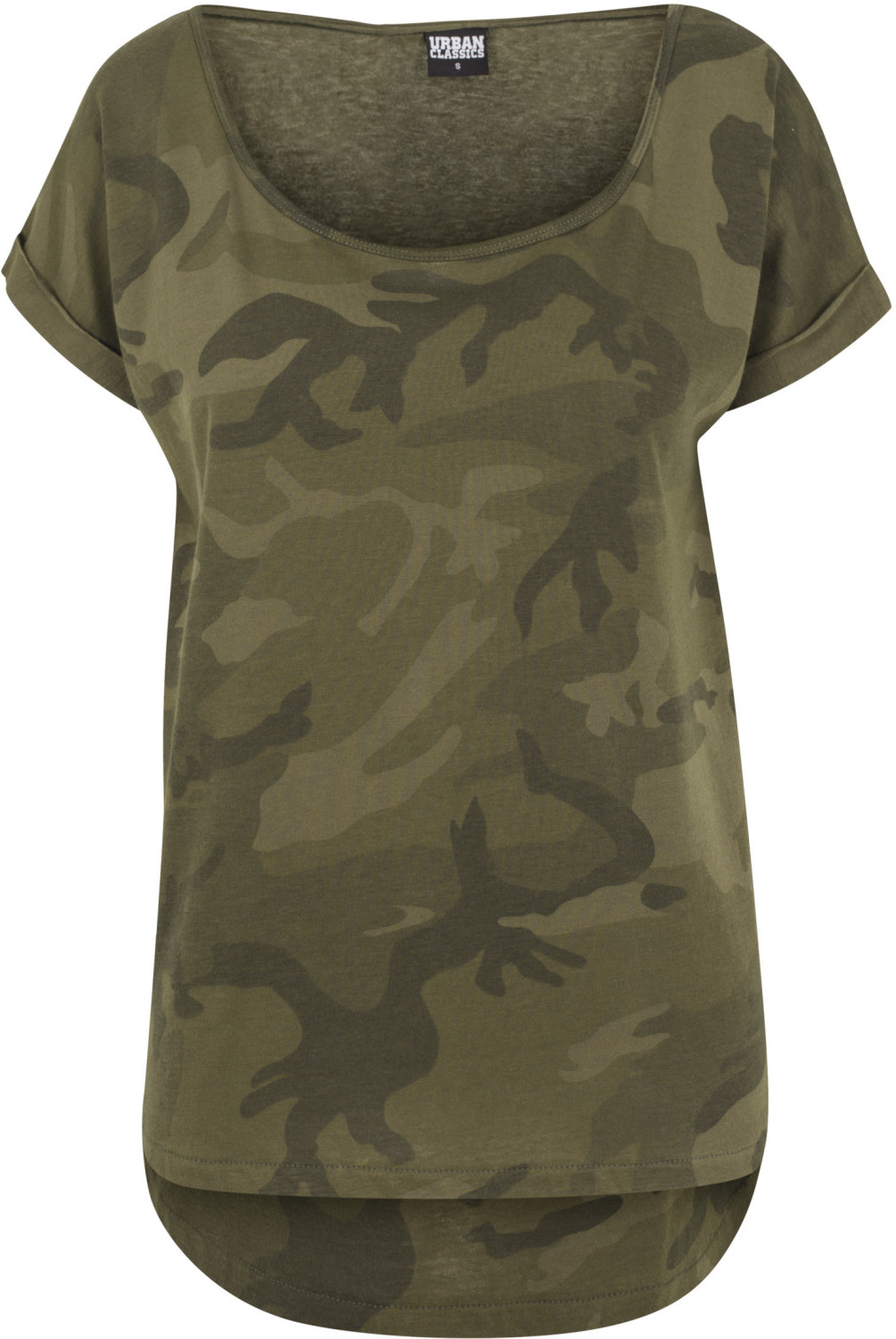 Urban Classics Camo Back Shaped Tee olive camo (TB1635)