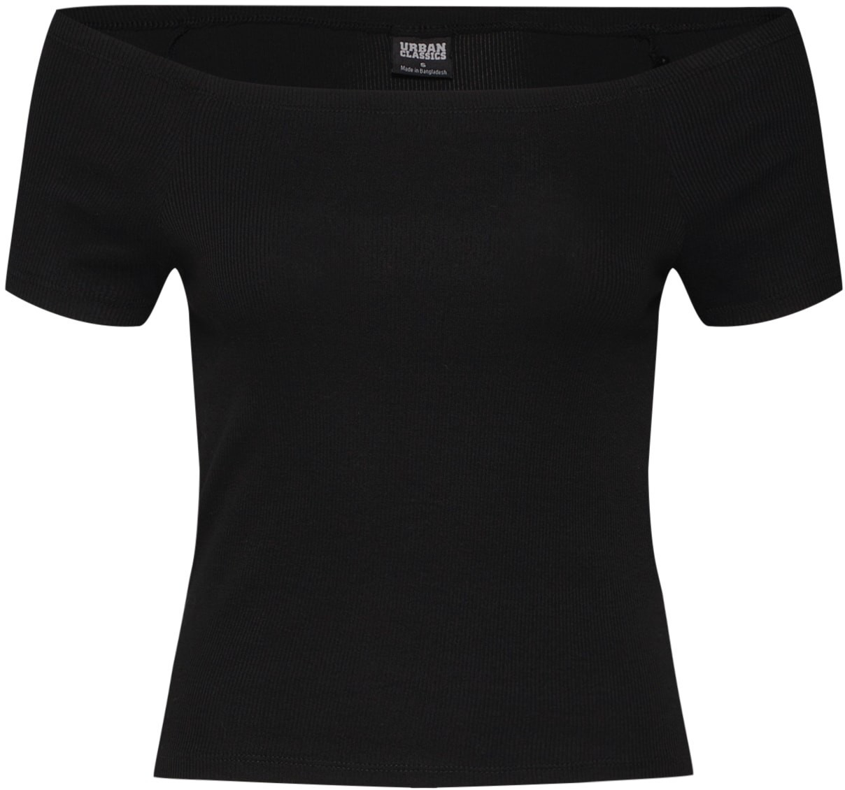 Urban Classics Ladies Off Shoulder Ripp Tee black