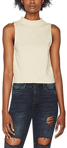 Urban Classics Ladies Turtleneck Short Top sand