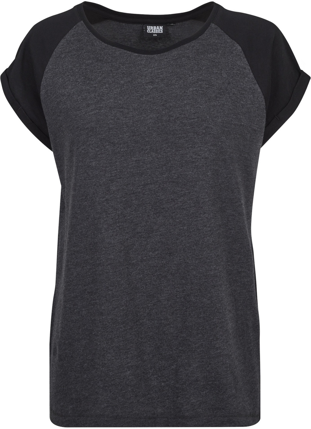 Urban Classics Ladies Contrast Raglan Tee charcoal/black