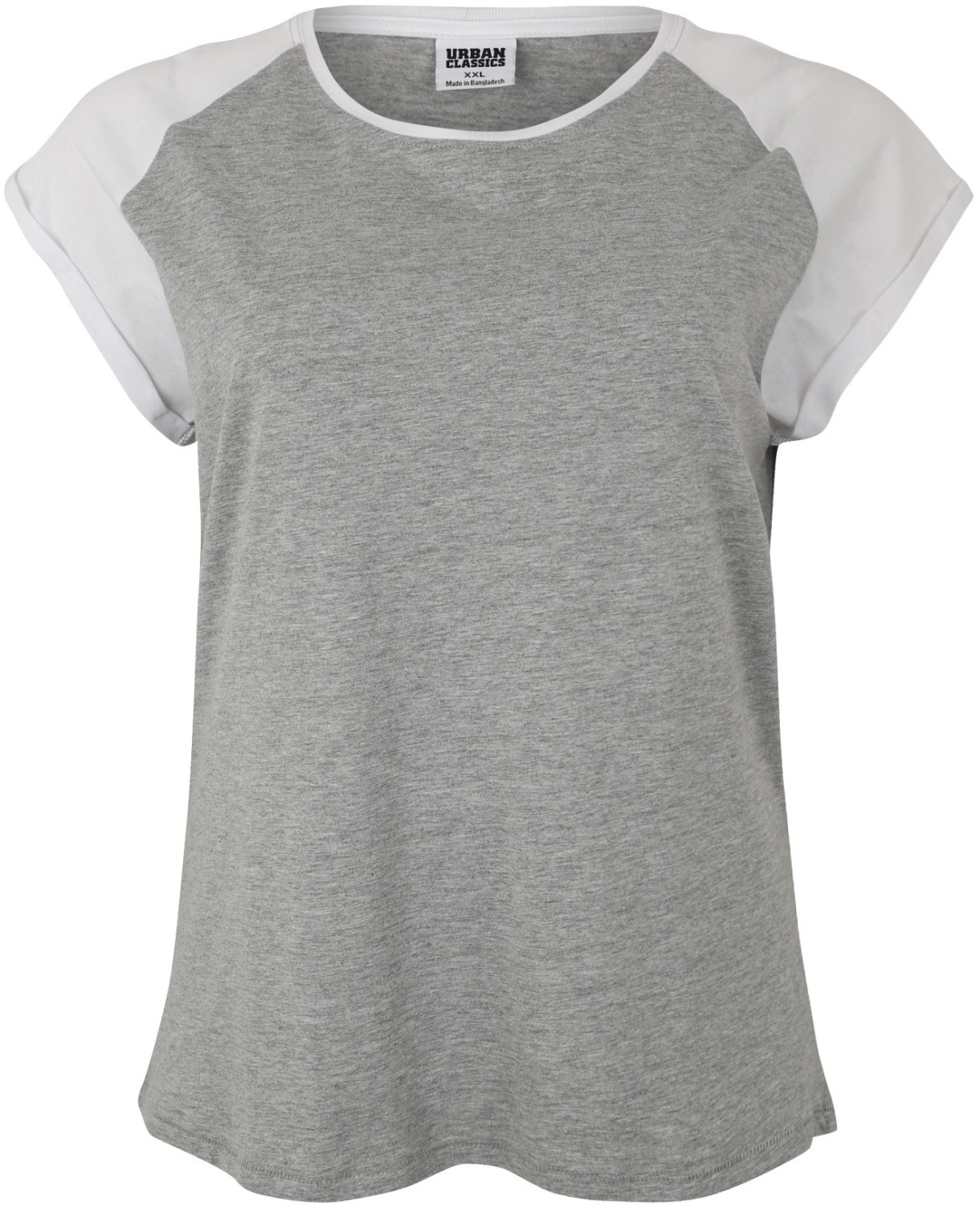Urban Classics Ladies Contrast Raglan Tee grey/white