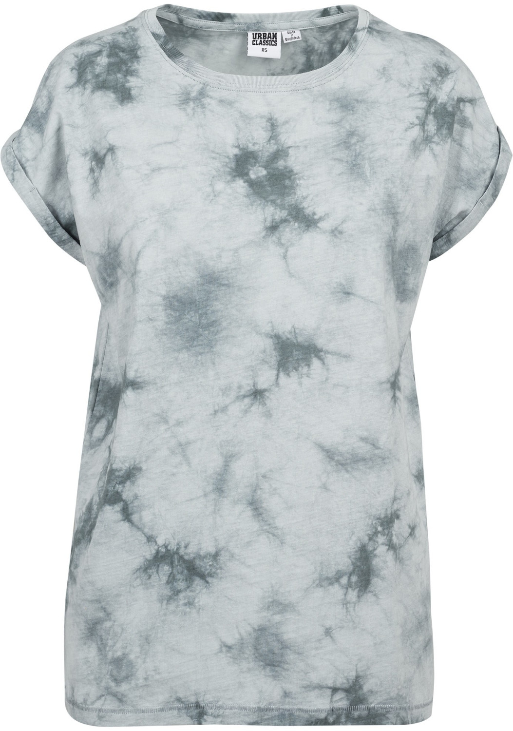 Urban Classics Ladies Batic Extended Shoulder Tee lightmint/darkgrey