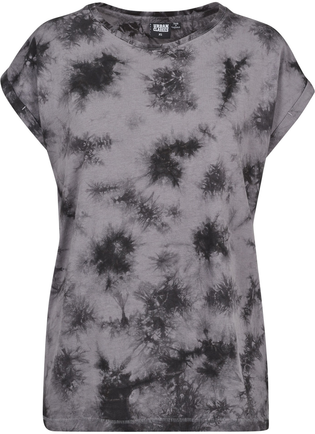 Urban Classics Ladies Batic Extended Shoulder Tee grey/black