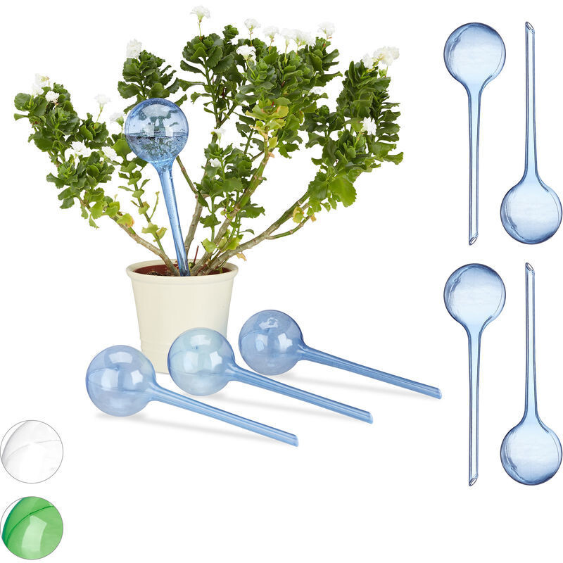 Relaxdays Set of 8 Watering Bulb Blue