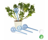 Relaxdays Set of 4 Watering Bulb Blue