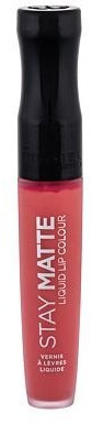 Photos - Lipstick & Lip Gloss Rimmel London  London Liquid Lip Color Stay Matte  - 600 Cora (5,5ml)