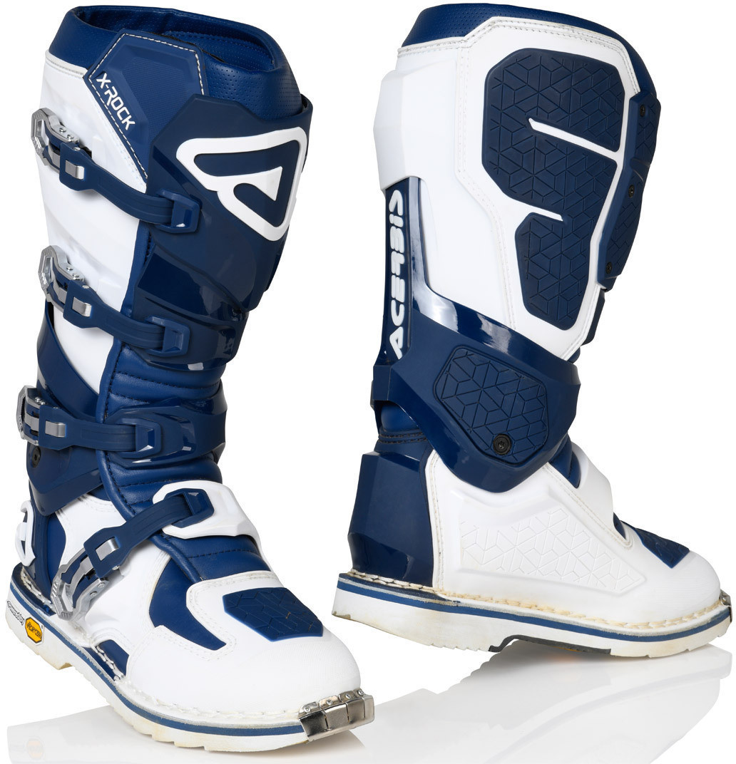 Acerbis Bottes X-Rock blanc/bleu
