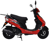 Motorroller 50ccm - 45 km/h - 4 Takt - ZNEN Fantasy EURO 4 Sport Edition -  Weiss