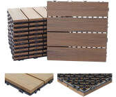 Mendler Floor tile 3D structure linear 30 x 30 cm (11 pieces)