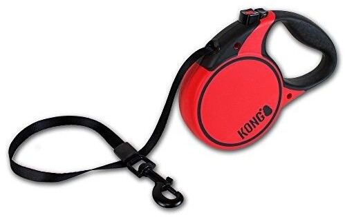 Kong Laisse enrouleur pour chien Red L Kong Laisse enrouleur pour chien Red L
