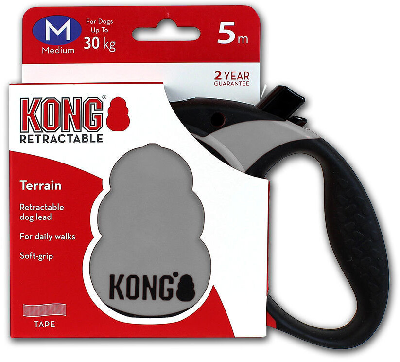 Kong Retractable Terrain Grey M