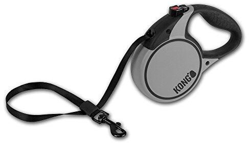 Kong Laisse enrouleur pour chien Grey M Kong Laisse enrouleur pour chien Grey M