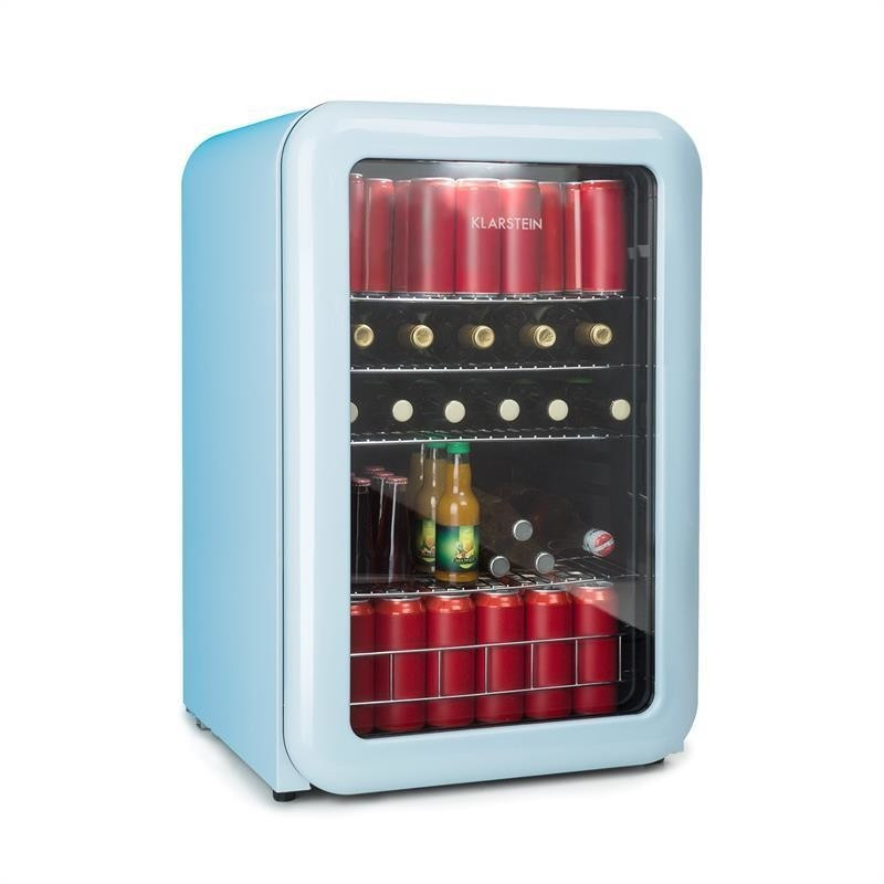 Klarstein Mini Retro Bar Fridge blue