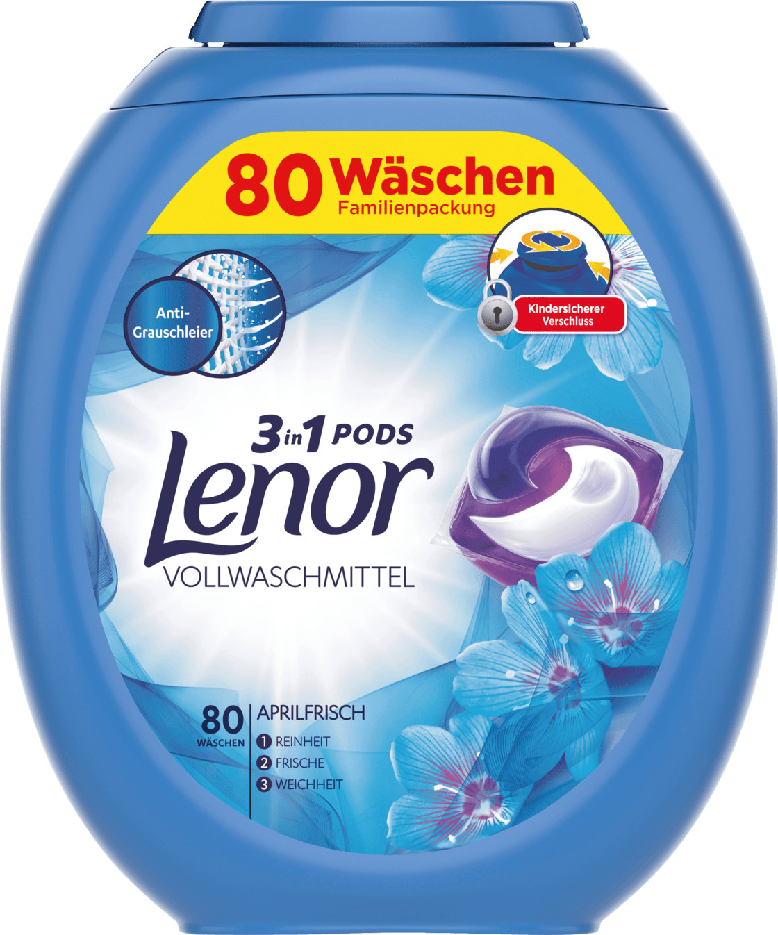 Lenor 3in1 Pods Vollwaschmittel Aprilfrisch (80 WL)