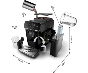 Superautomatische Kaffeemaschine Philips EP2232/40 Schwarz 1500 W