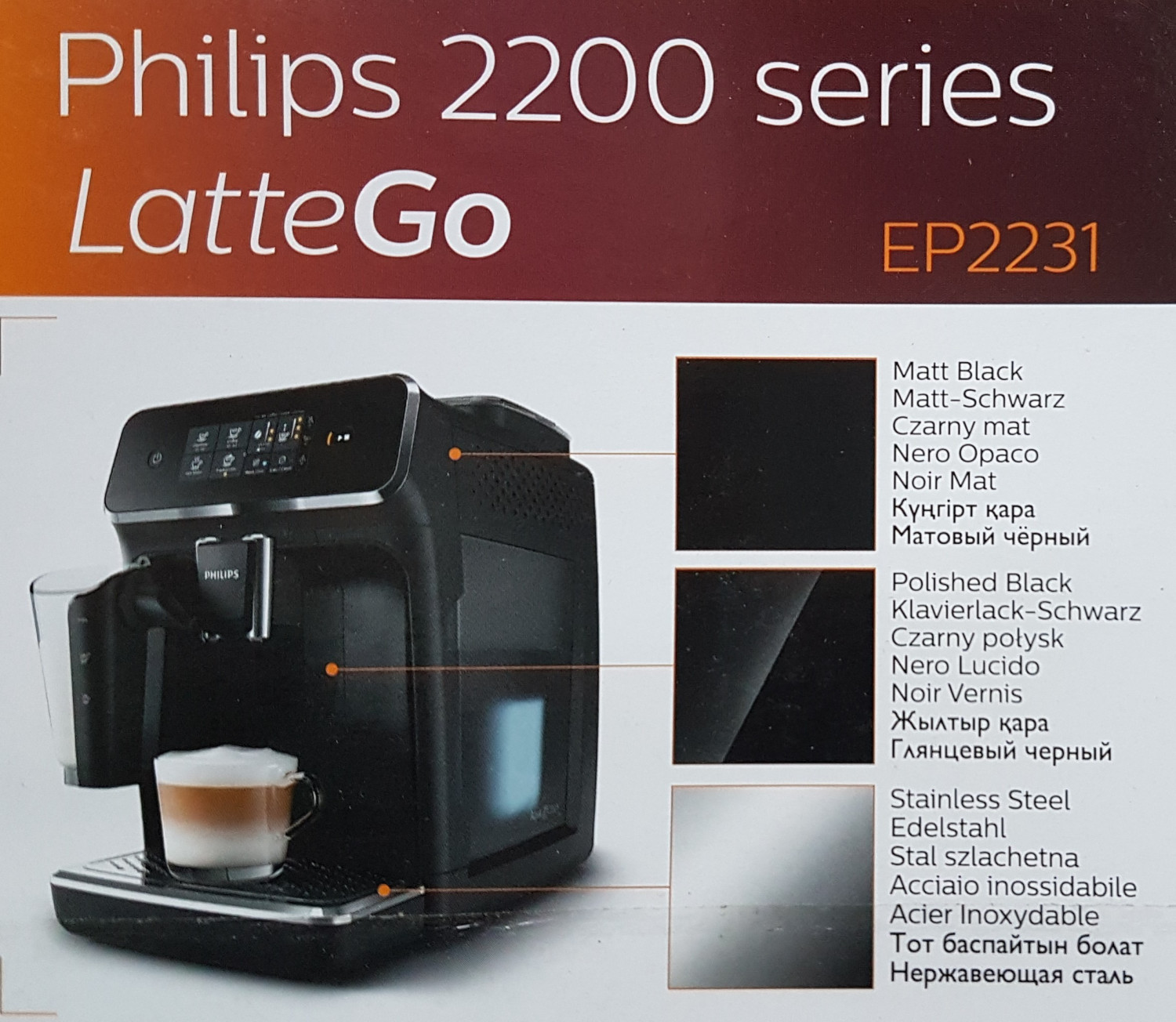 Philips Series 2200 LatteGo EP2231/40