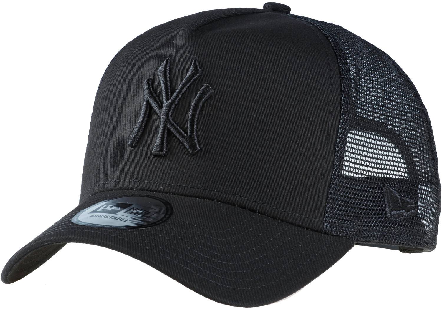 New Era Clean A Frame Trucker New York Yankees black on black
