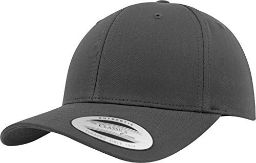 Flexfit 6-Panel Curved Metal Snap charcoal grey