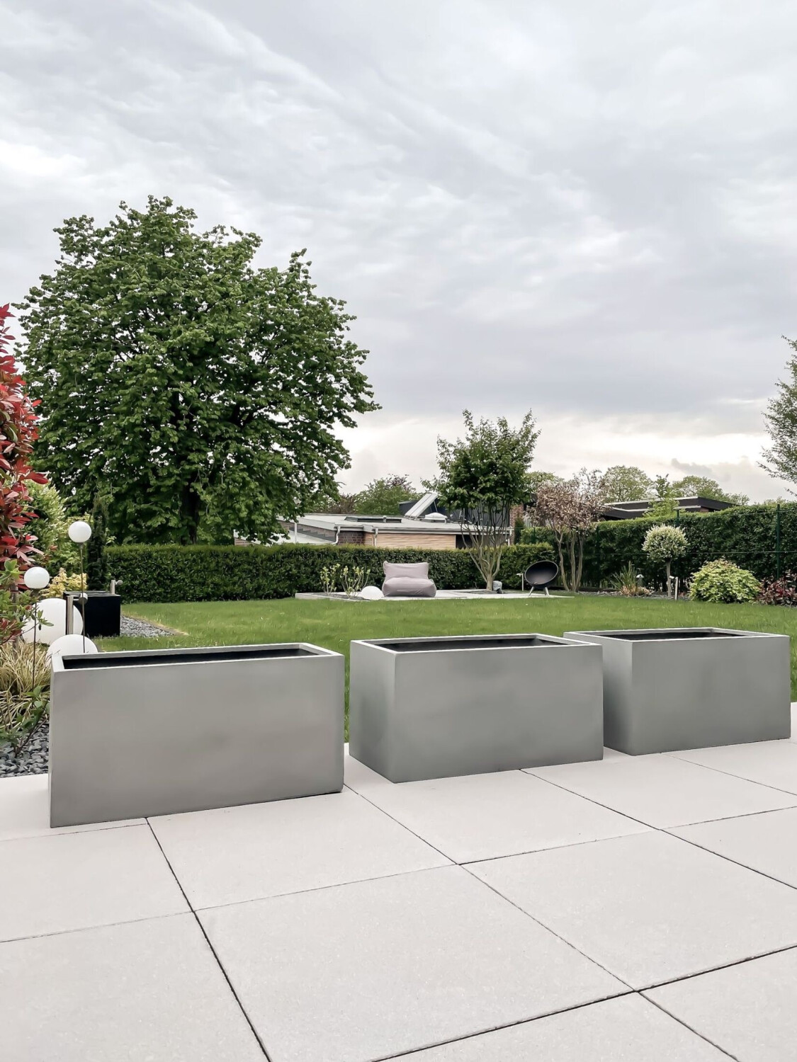 Vivanno Vivanno Maxi 80x40x40 cm Beton-Design grau (210121080) - detail view