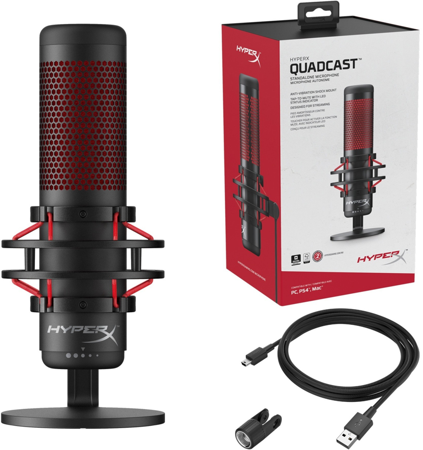 Microphone Gaming filaire Trust GXT 255+ Onyx Professionnel Noir -  Microphone - Achat & prix