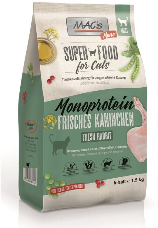 MAC's Super food for cats Adult Monoprotein Rabbit 7kg