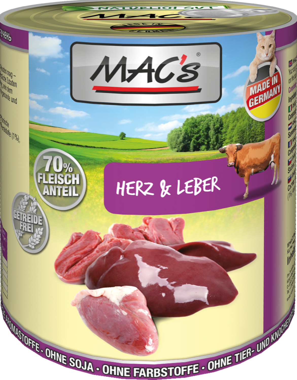 MAC's Cat Heart & Liver 800g