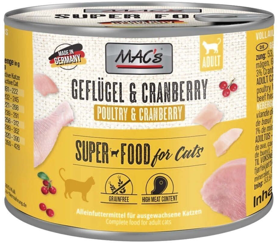MAC's Cat Poultry & Cranberry 200g