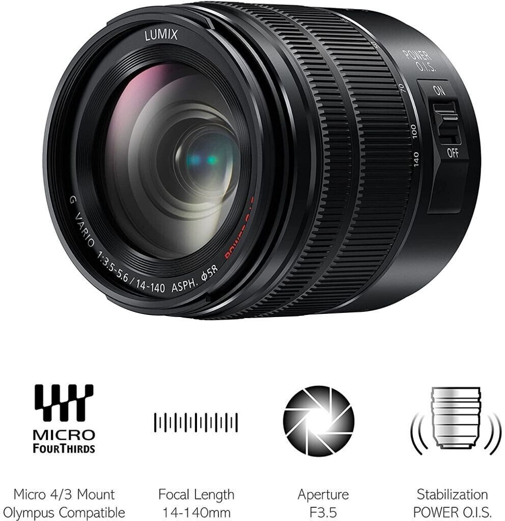 Panasonic Lumix G Vario 14-140mm f3.5-5.6 ASPH II a € 569,99 (oggi) |  Migliori prezzi e offerte su idealo