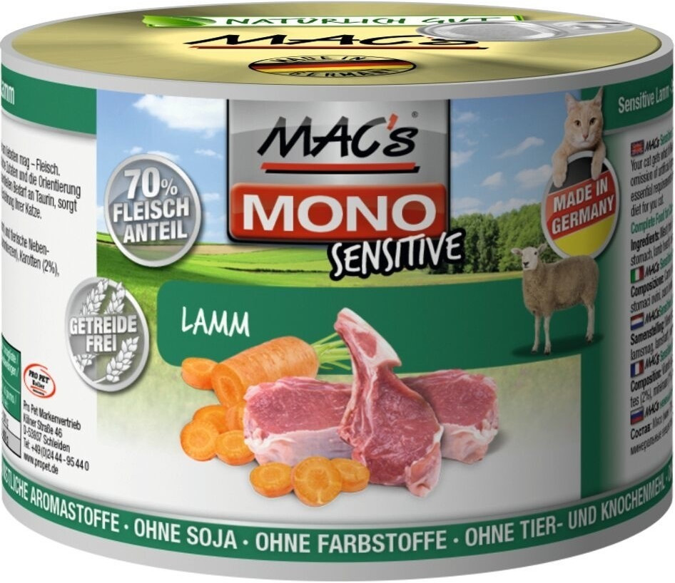 MAC's Cat Mono Sensitive Lamb 200g
