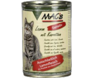 Mac’s Mono Sensitive Lamm Hundefutter – 6 X 400 G, Getreidefrei, Mit Süßkartoffel, Für Empfindliche Hunde