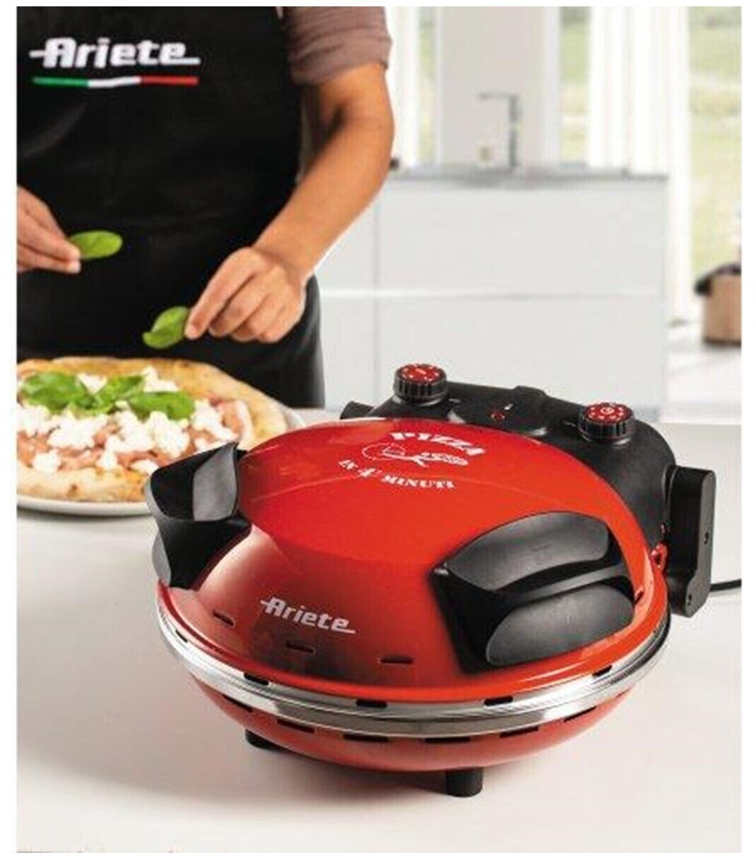 Ariete 909 Fornetto Pizza Elettrico 1200W 400 gradi Timer 30 minuti Rosso -  Tuttopiubasso