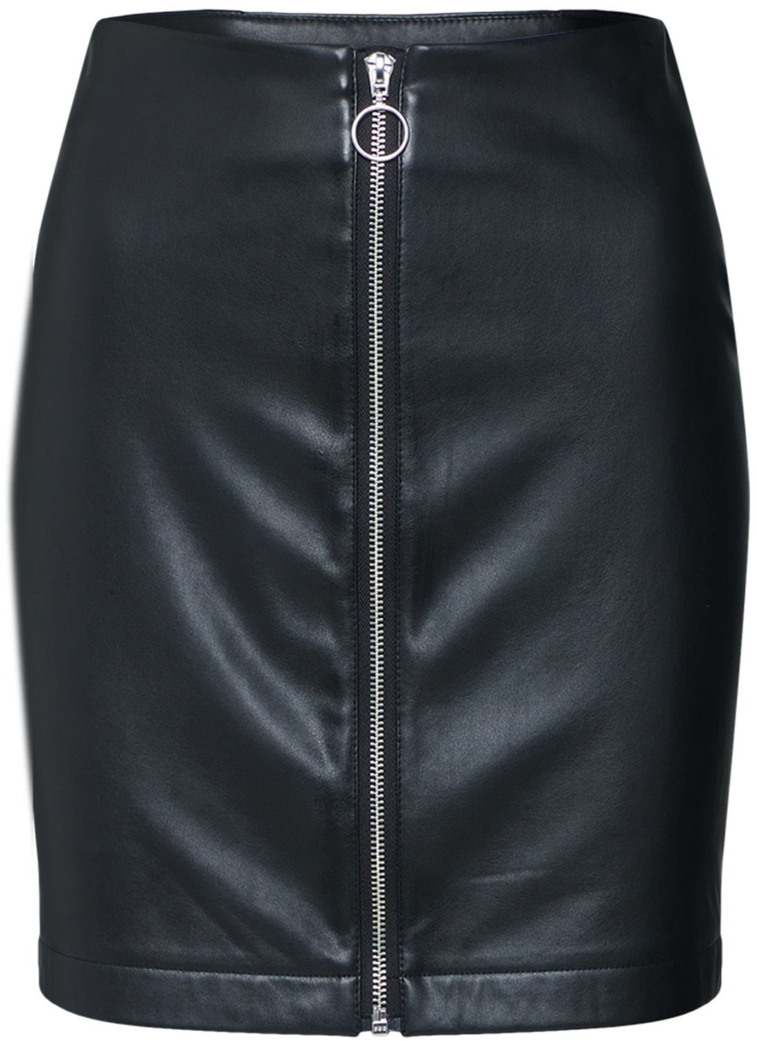 Urban Classics Faux Leather Zip Skirt (TB2370) black