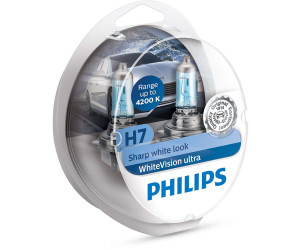 Boite ampoule Philips WhiteVision ultra H7 éclairage avant 4.200K s