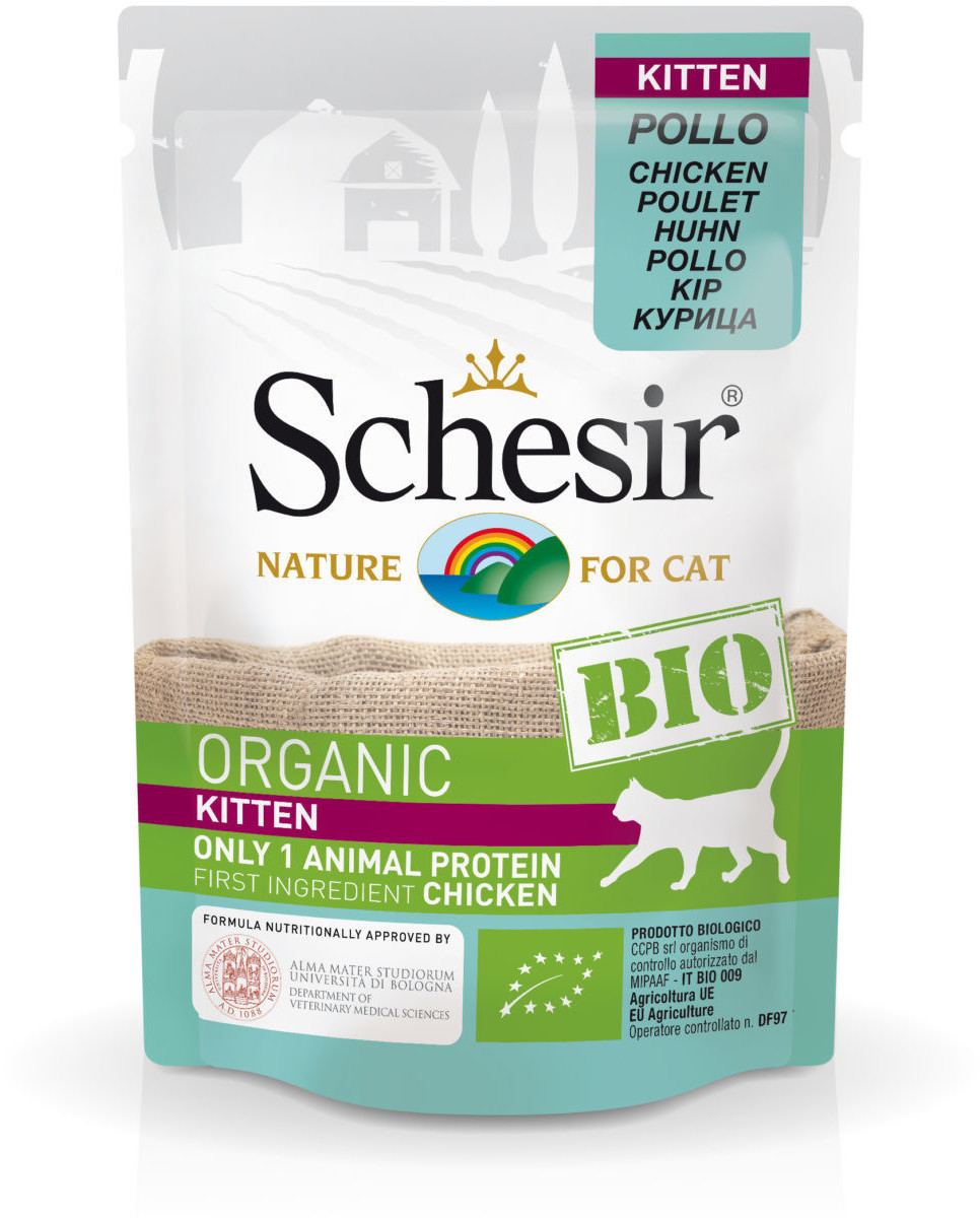 Schesir Organic Kitten Chicken 85g