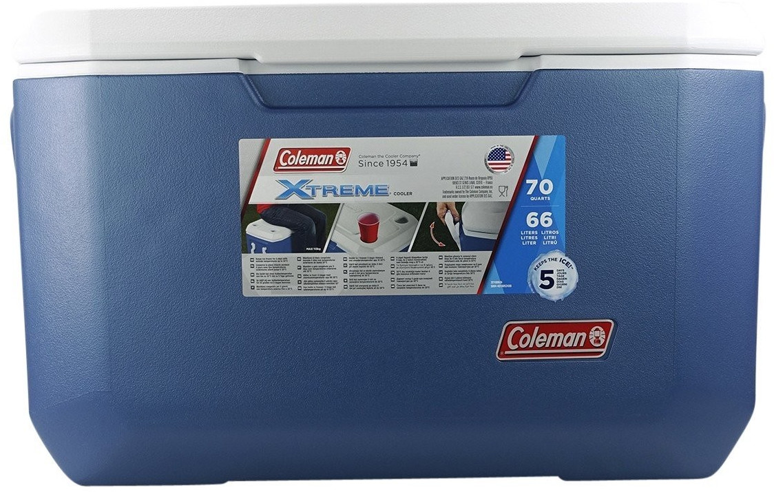 Glacière Coleman Roundabout 3 Gallons Vintage – Bleu Et Blanc Avec Boîte