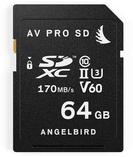Angelbird AV PRO SDXC UHS-II V60 64 Go